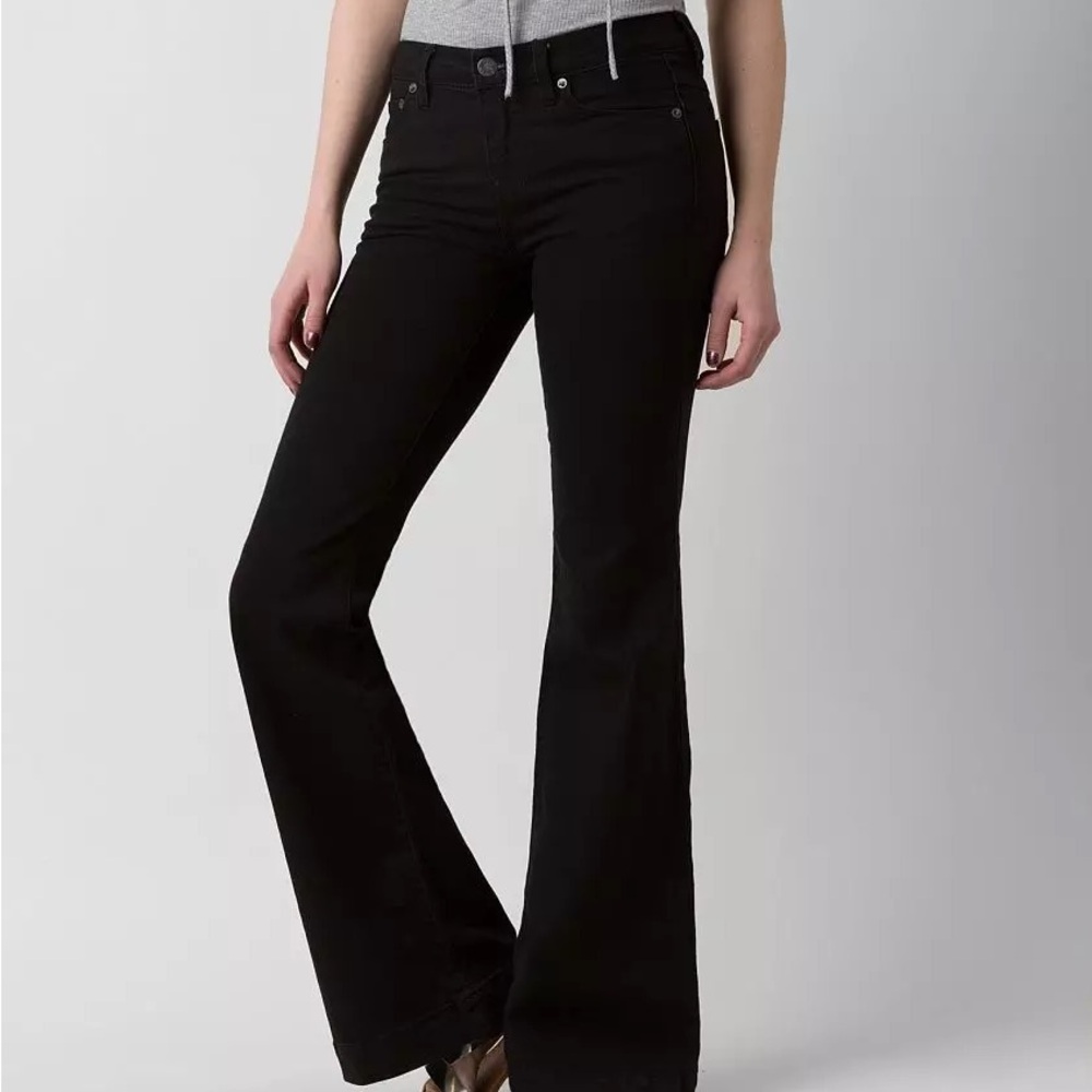 NWT Free People Black Wide Leg Jeans